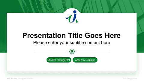 Meiji University of Integrative Medicine National Scholarship Defense PPT Template