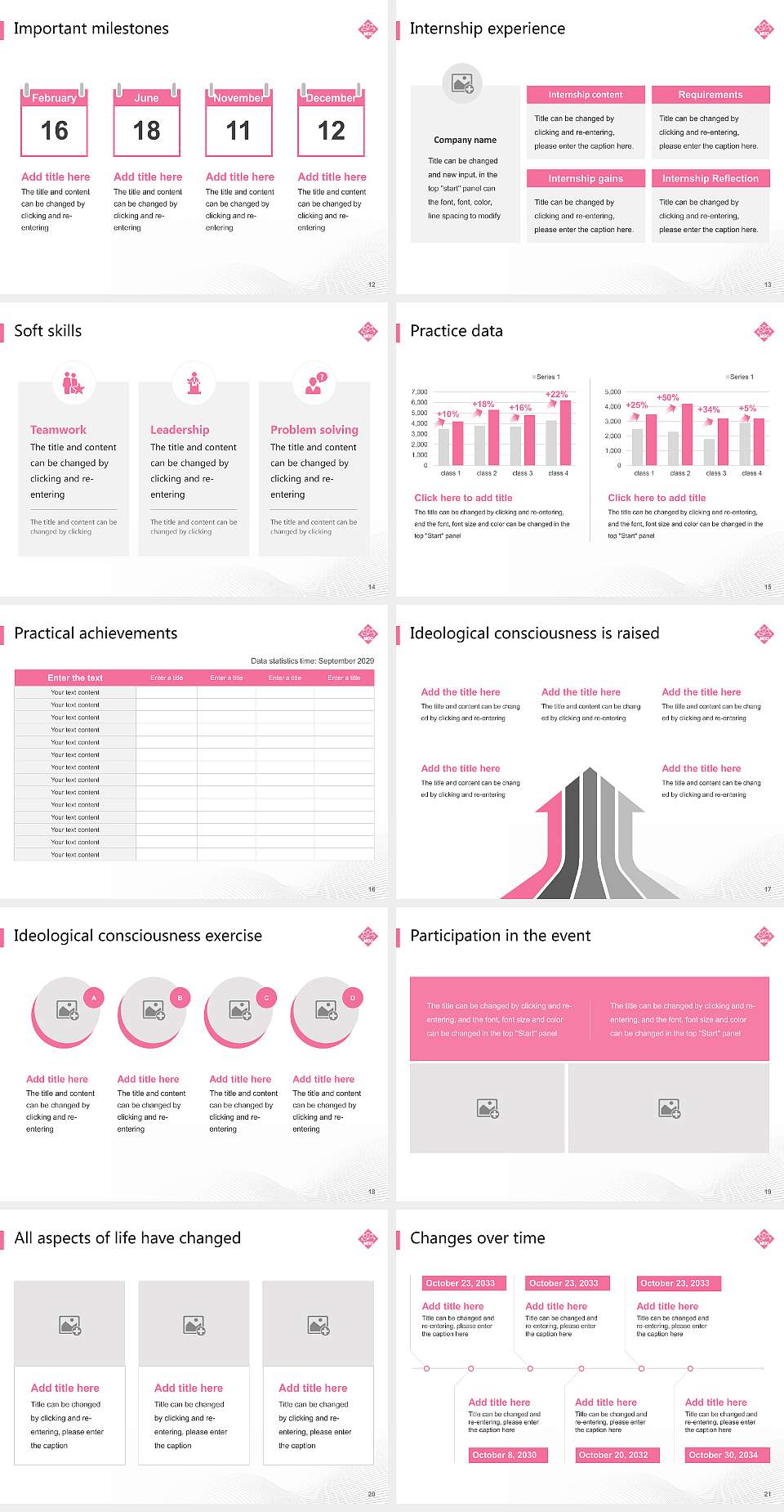 Meio University National Scholarship Defense PPT Template4:3 ratio PPT effect preview image3