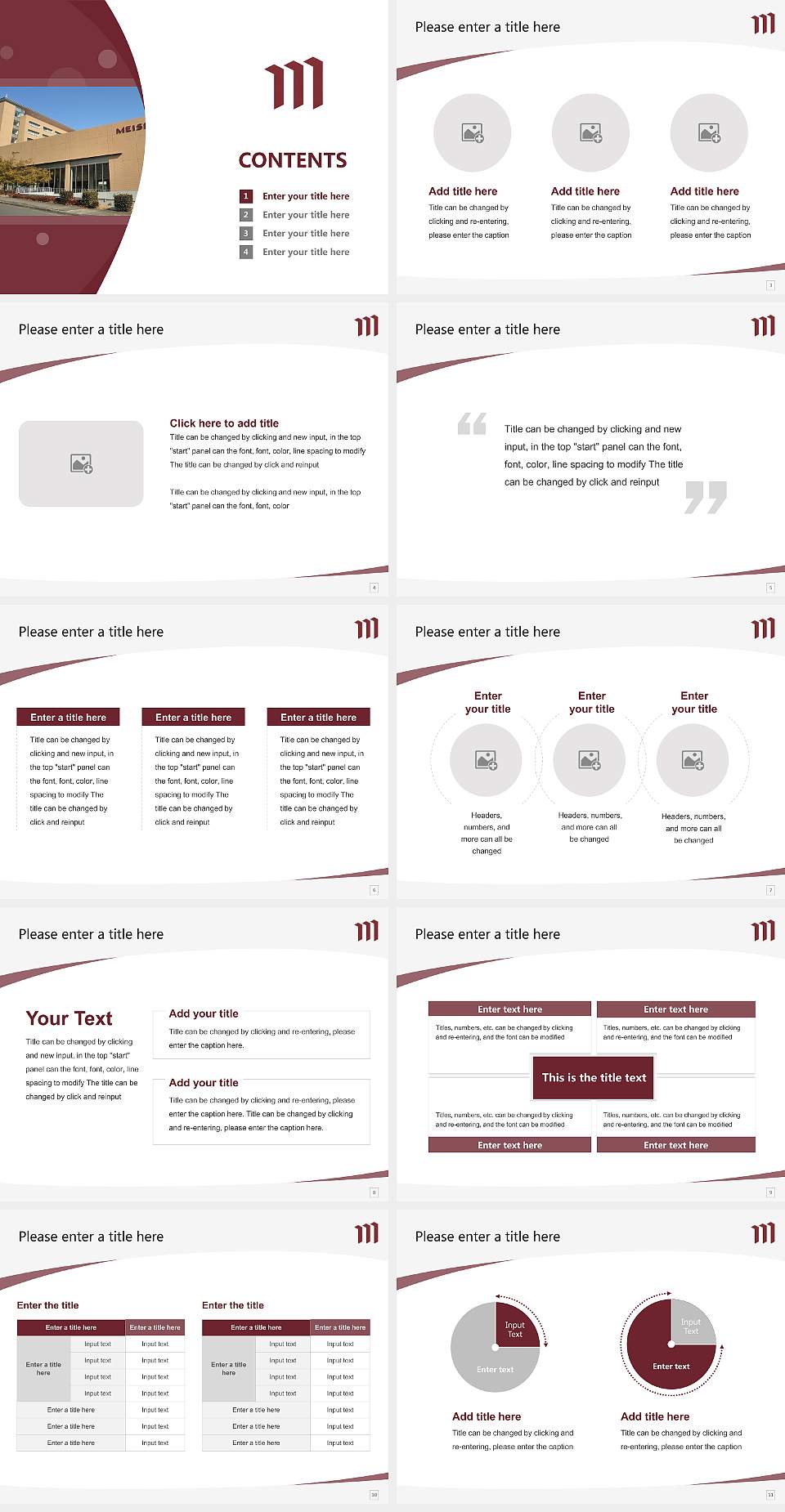Meisei University Course/Courseware Creation PPT Template4:3 ratio PPT effect preview image2