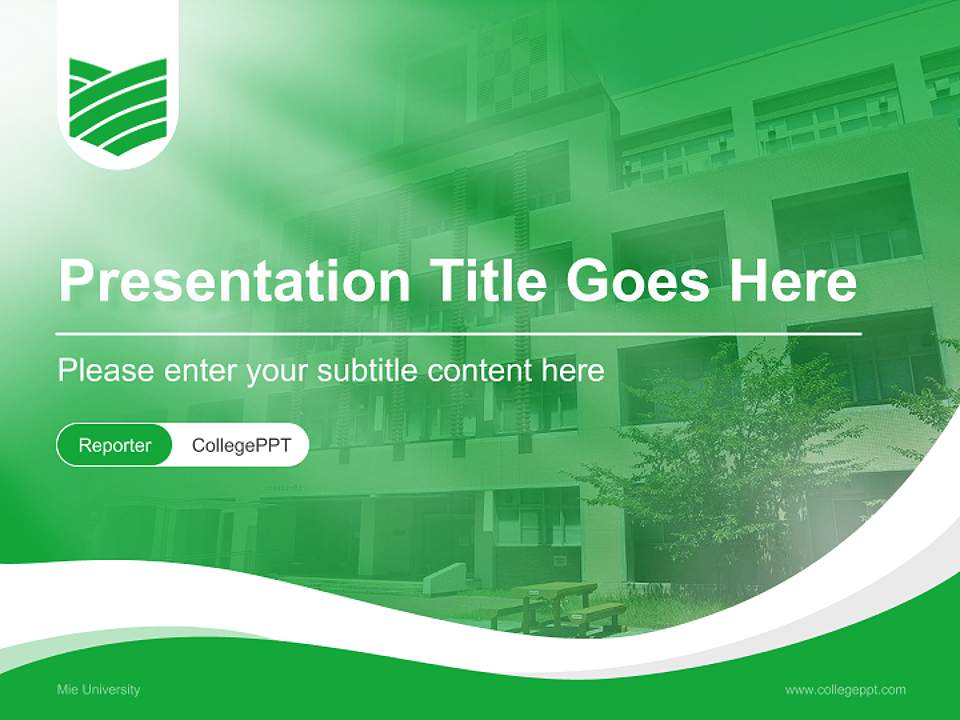 Mie University Lecture Sharing and Networking Event PPT Template4:3 ratio PPT effect preview image4