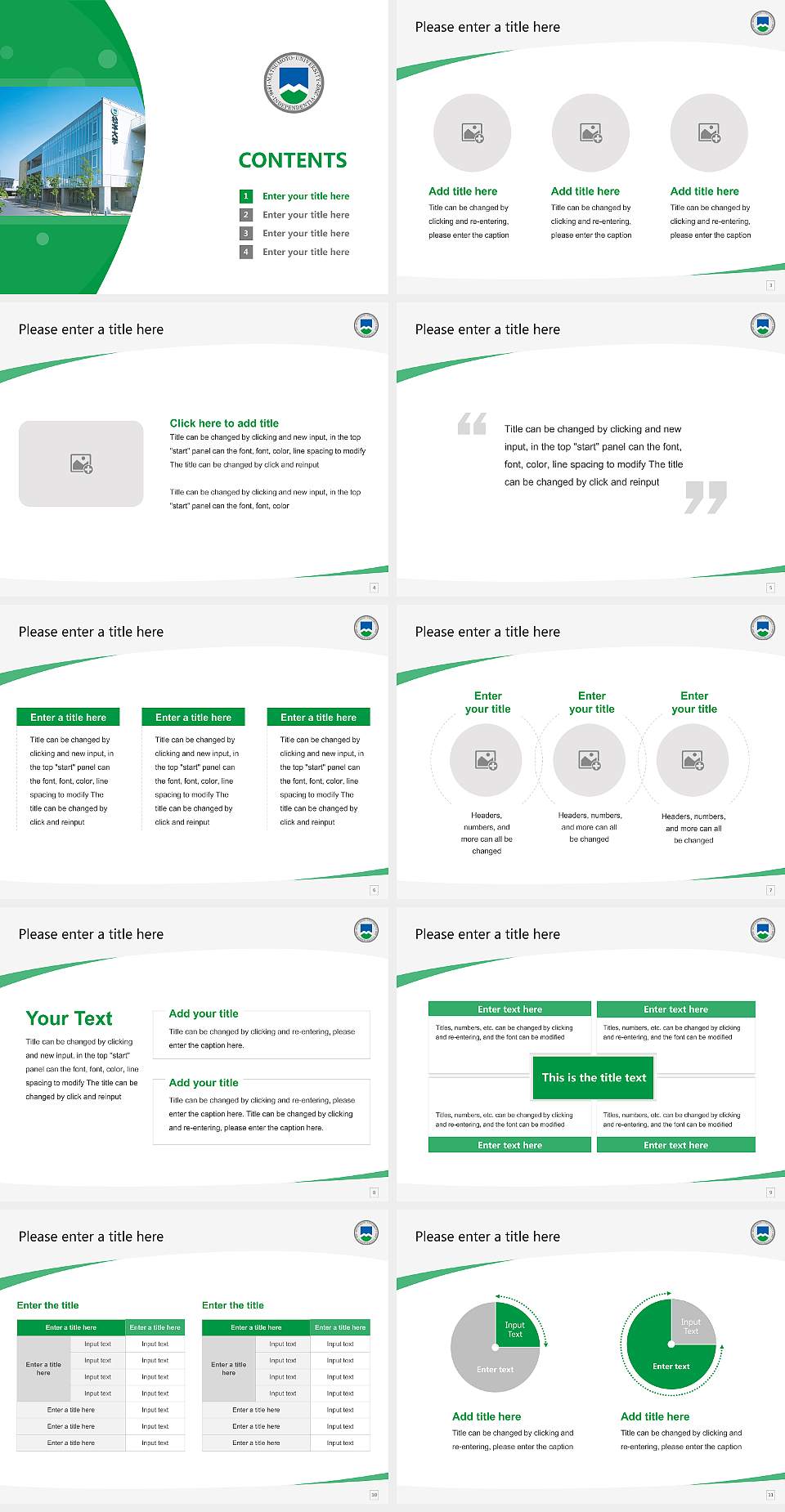 Matsumoto University Course/Courseware Creation PPT Template4:3 ratio PPT effect preview image2