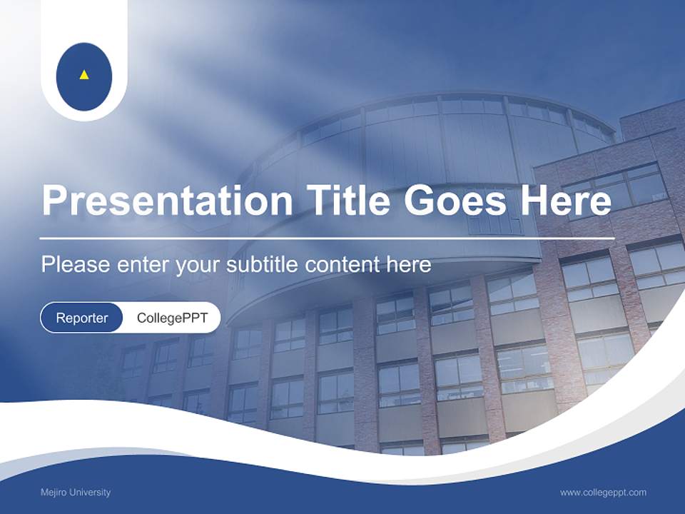 Mejiro University Lecture Sharing and Networking Event PPT Template4:3 ratio PPT effect preview image4
