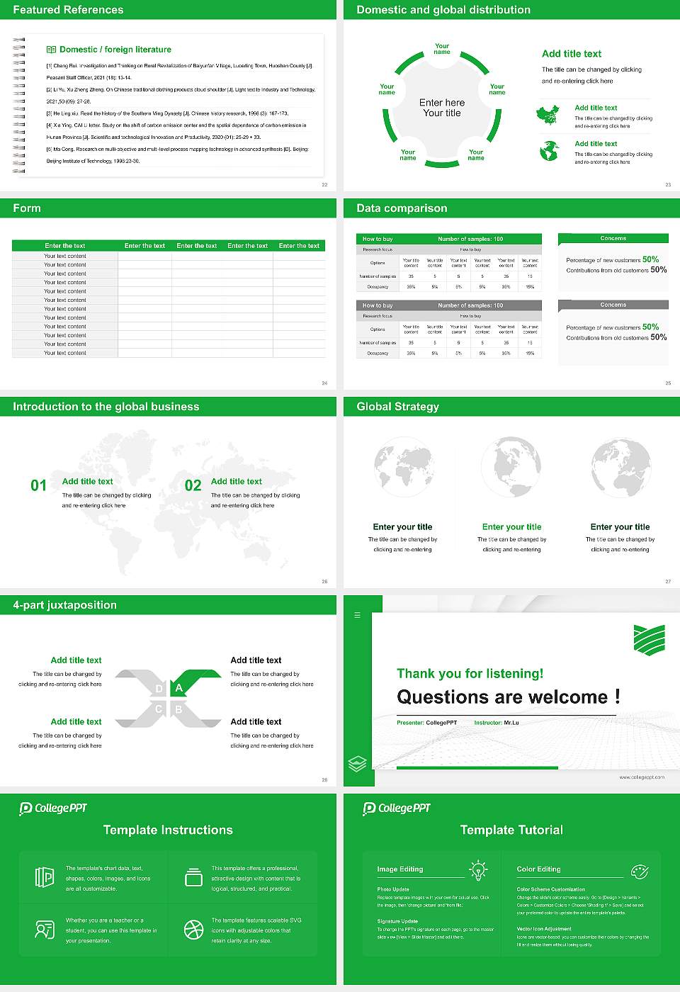 Mie University Thesis Proposal/Graduation Defense PPT Template16:9 ratio PPT effect preview image4