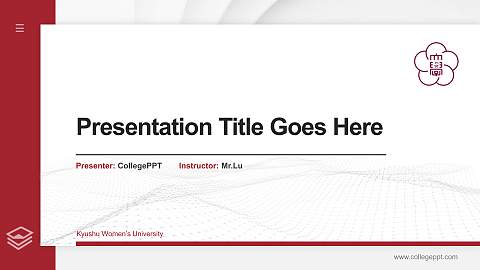Kyushu Women’s University Thesis Proposal/Graduation Defense PPT Template