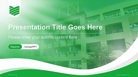 Mie University Lecture Sharing and Networking Event PPT Template
