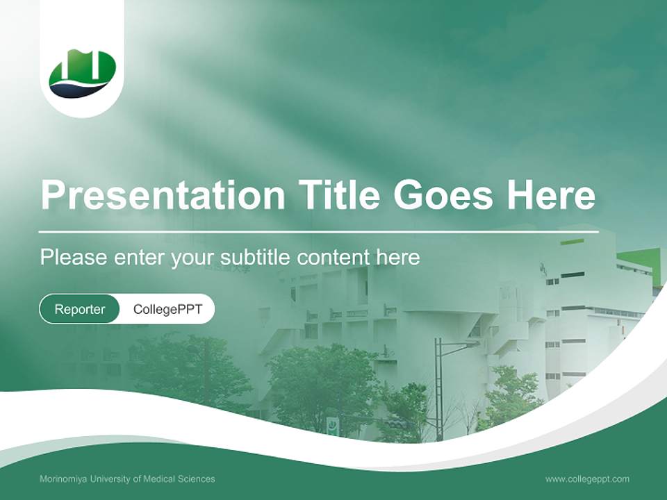 Morinomiya University of Medical Sciences Lecture Sharing and Networking Event PPT Template4:3 ratio PPT effect preview image4