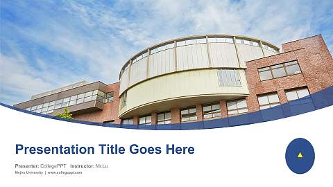 Mejiro University Course/Courseware Creation PPT Template