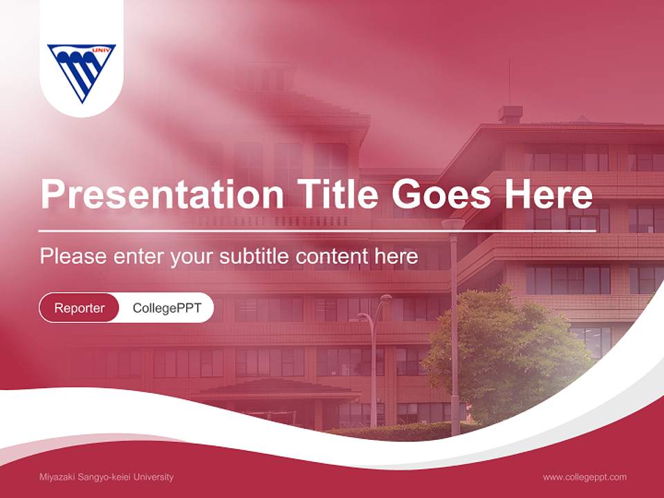 Miyazaki Sangyo-keiei University Lecture Sharing and Networking Event PPT Template4:3 ratio PPT effect preview image4