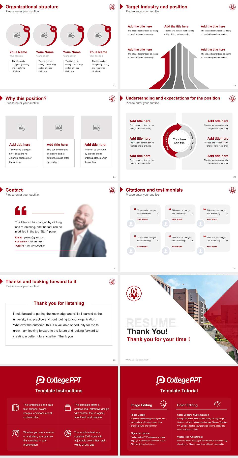 Mukogawa Women’s University Resume PPT Template4:3 ratio PPT effect preview image4