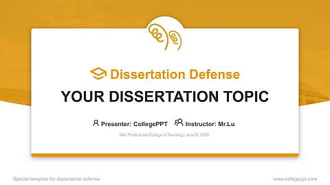 Mie Prefectural College of Nursing Graduation Thesis Defense PPT Template