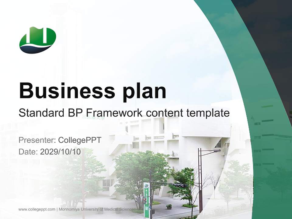 Morinomiya University of Medical Sciences Competition/Entrepreneurship Contest PPT Template4:3 ratio PPT effect preview image9
