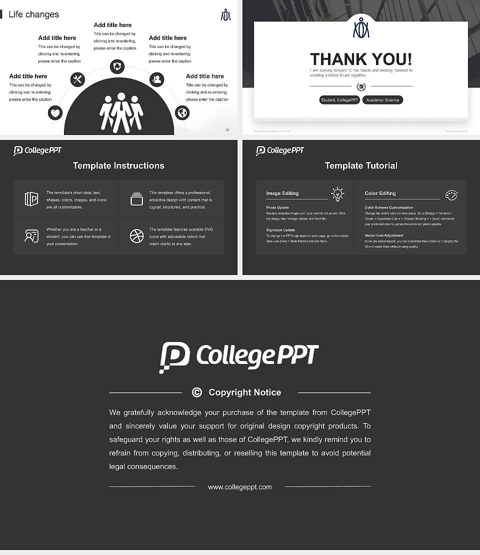 Nagasaki International University National Scholarship Defense PPT Template16:9 ratio PPT effect preview image4
