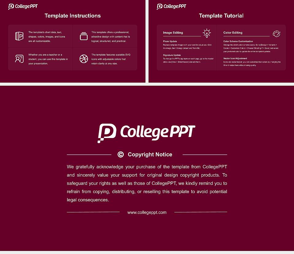 Momoyama Gakuin University Course/Courseware Creation PPT Template16:9 ratio PPT effect preview image5