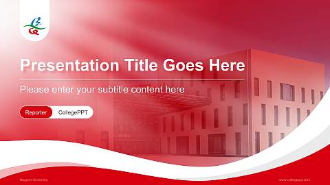 Nagano University Lecture Sharing and Networking Event PPT Template