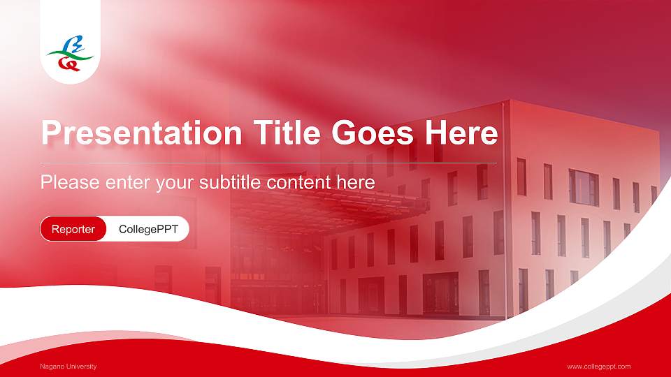 Nagano University Lecture Sharing and Networking Event PPT Template16:9 ratio PPT effect preview image