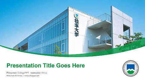 Matsumoto University Course/Courseware Creation PPT Template