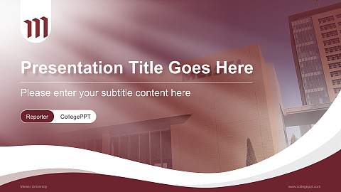 Meisei University Lecture Sharing and Networking Event PPT Template