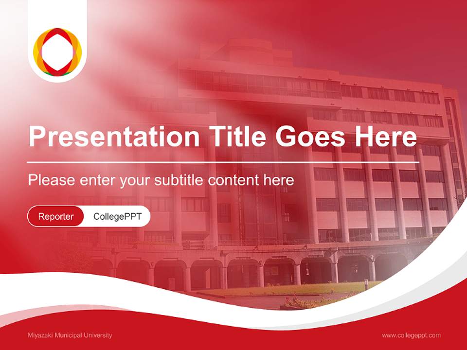 Miyazaki Municipal University Lecture Sharing and Networking Event PPT Template4:3 ratio PPT effect preview image4