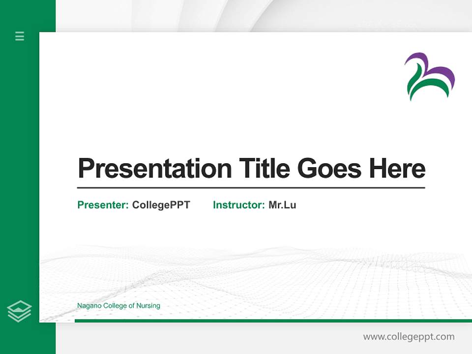 Nagano College of Nursing Thesis Proposal/Graduation Defense PPT Template4:3 ratio PPT effect preview image5