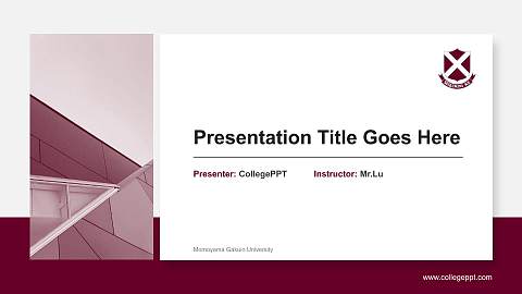 Momoyama Gakuin University General Purpose PPT Template