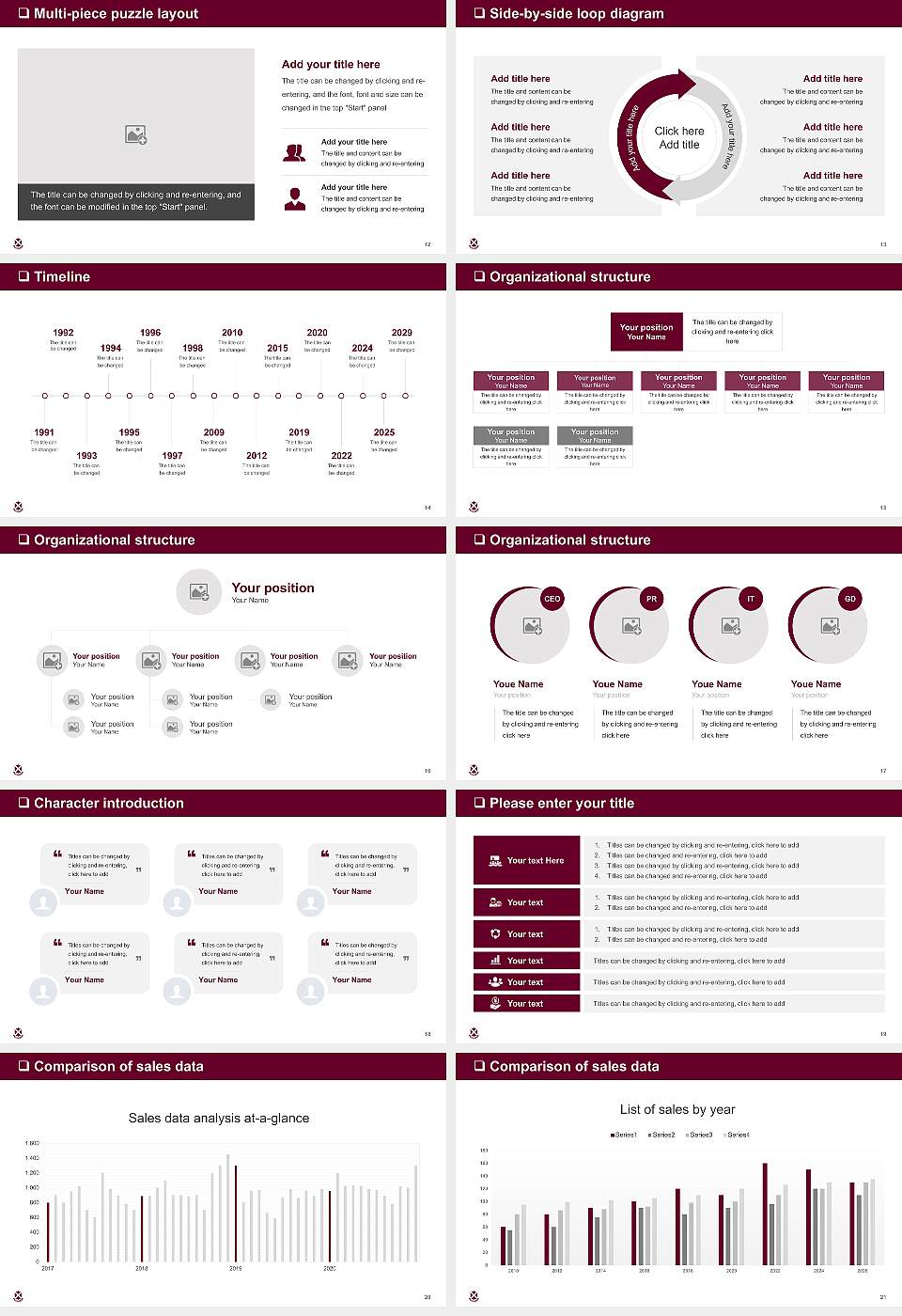 Momoyama Gakuin University General Purpose PPT Template16:9 ratio PPT effect preview image3