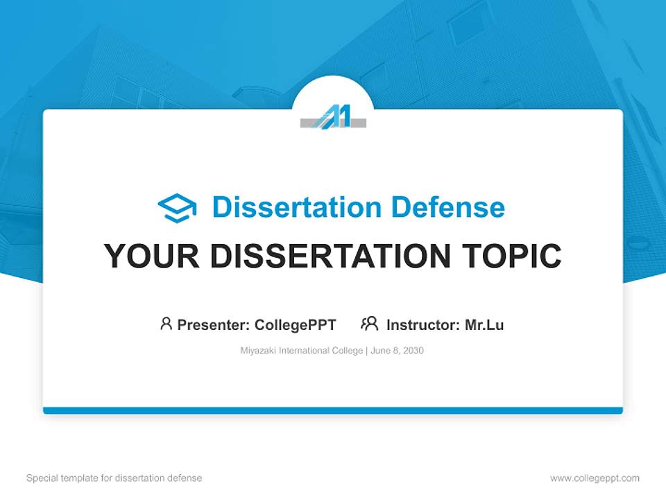 Miyazaki International College Graduation Thesis Defense PPT Template4:3 ratio PPT effect preview image7