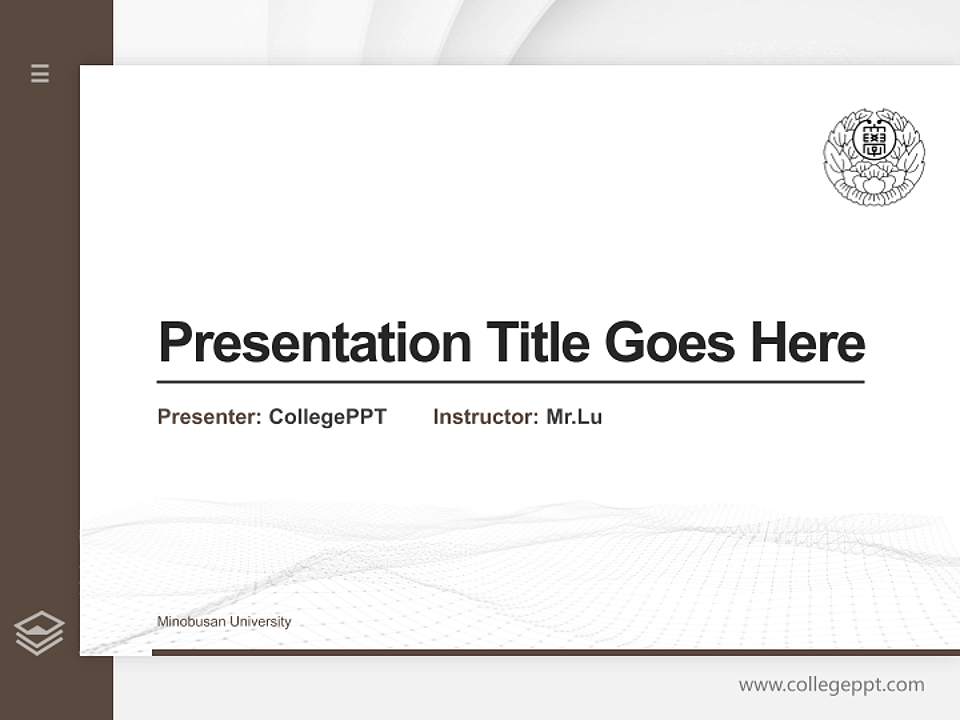 Minobusan University Thesis Proposal/Graduation Defense PPT Template4:3 ratio PPT effect preview image5