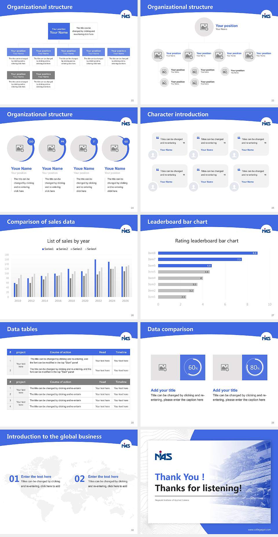 Nagasaki Institute of Applied Science Academic Presentation/Research Findings Report PPT Template4:3 ratio PPT effect preview image4