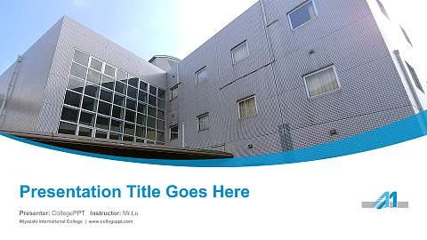 Miyazaki International College Course/Courseware Creation PPT Template