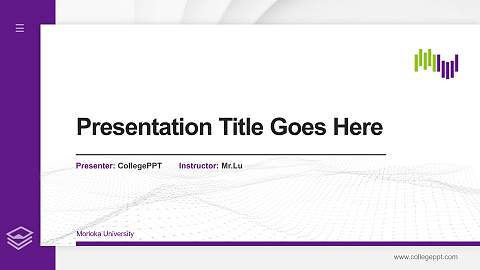 Morioka University Thesis Proposal/Graduation Defense PPT Template