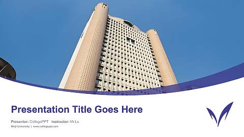 Meiji University Course/Courseware Creation PPT Template