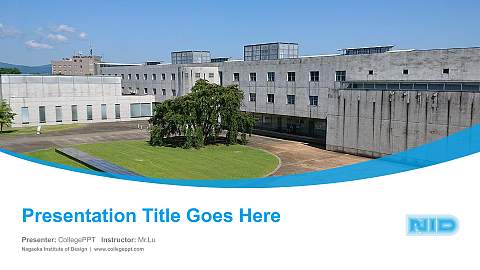 Nagaoka Institute of Design Course/Courseware Creation PPT Template