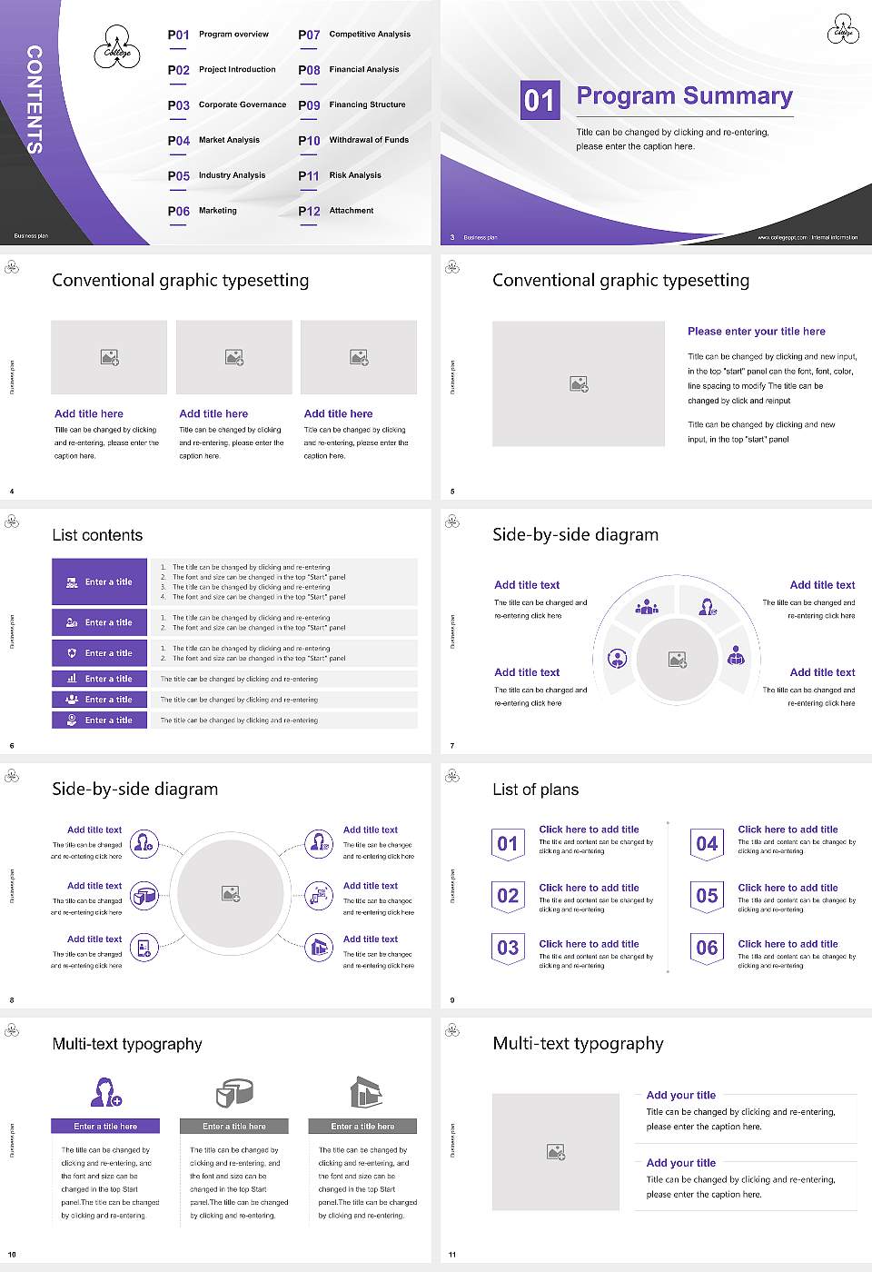 Matsuyama Shinonome College Competition/Entrepreneurship Contest PPT Template16:9 ratio PPT effect preview image2