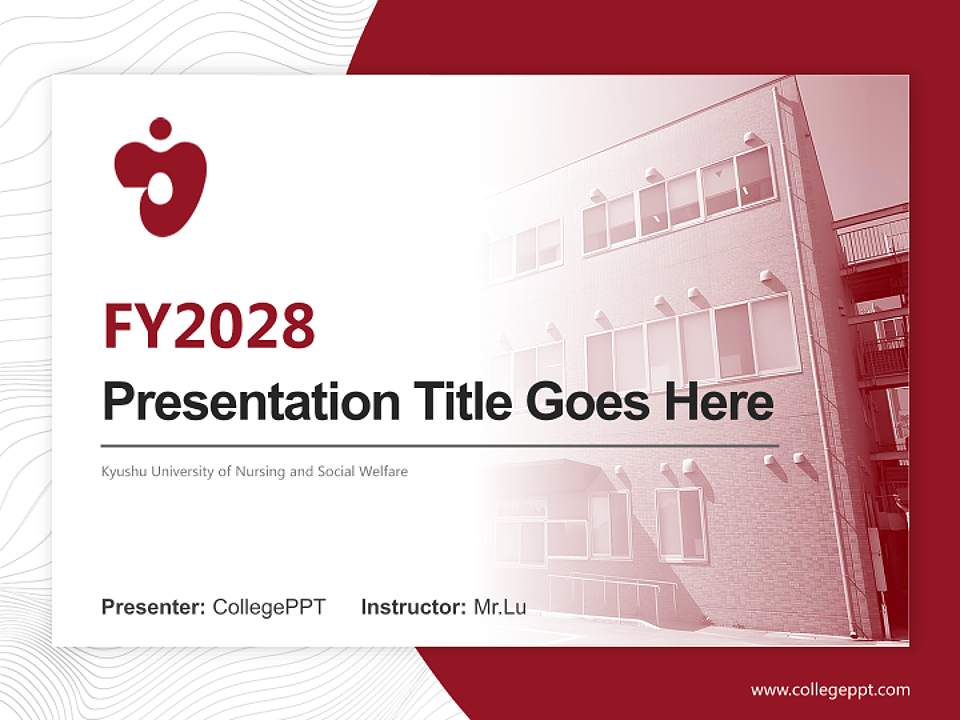 Kyushu University of Nursing and Social Welfare Academic Presentation/Research Findings Report PPT Template4:3 ratio PPT effect preview image5