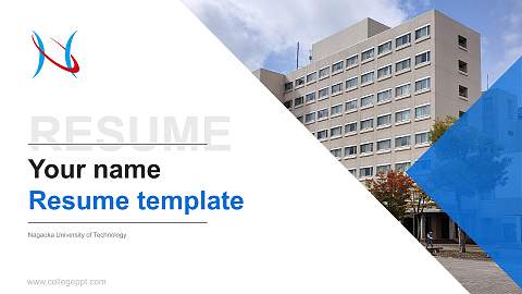 Nagaoka University of Technology Resume PPT Template