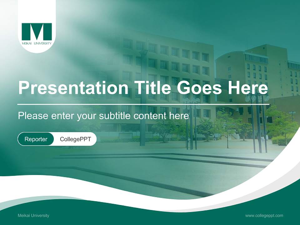 Meikai University Lecture Sharing and Networking Event PPT Template4:3 ratio PPT effect preview image4