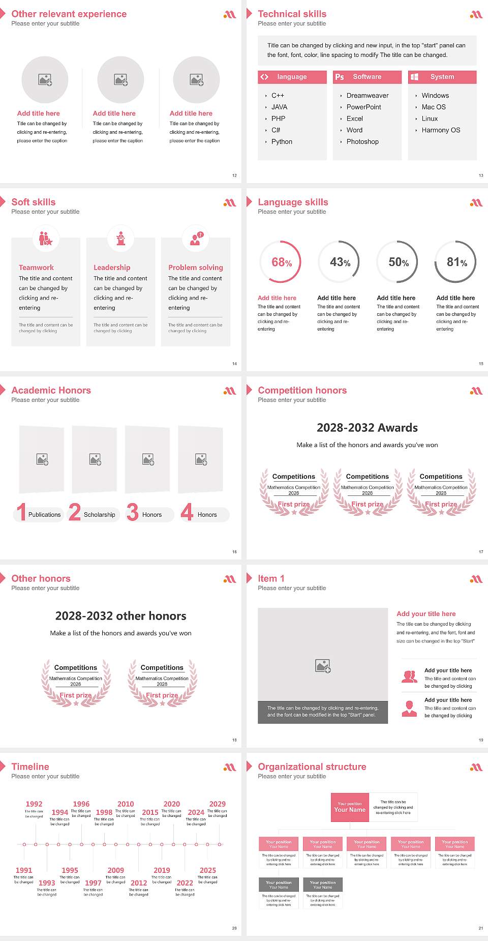 Miyazaki Prefectural Nursing University Resume PPT Template4:3 ratio PPT effect preview image3