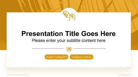 Mie Prefectural College of Nursing National Scholarship Defense PPT Template