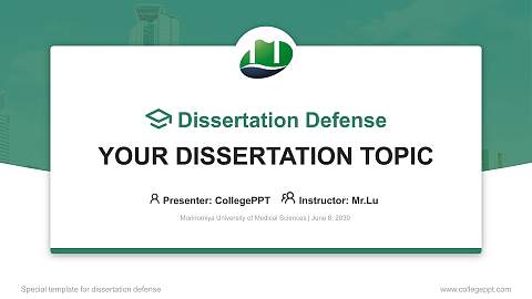 Morinomiya University of Medical Sciences Graduation Thesis Defense PPT Template