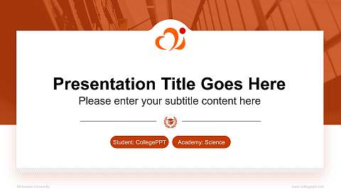 Mimasaka University National Scholarship Defense PPT Template