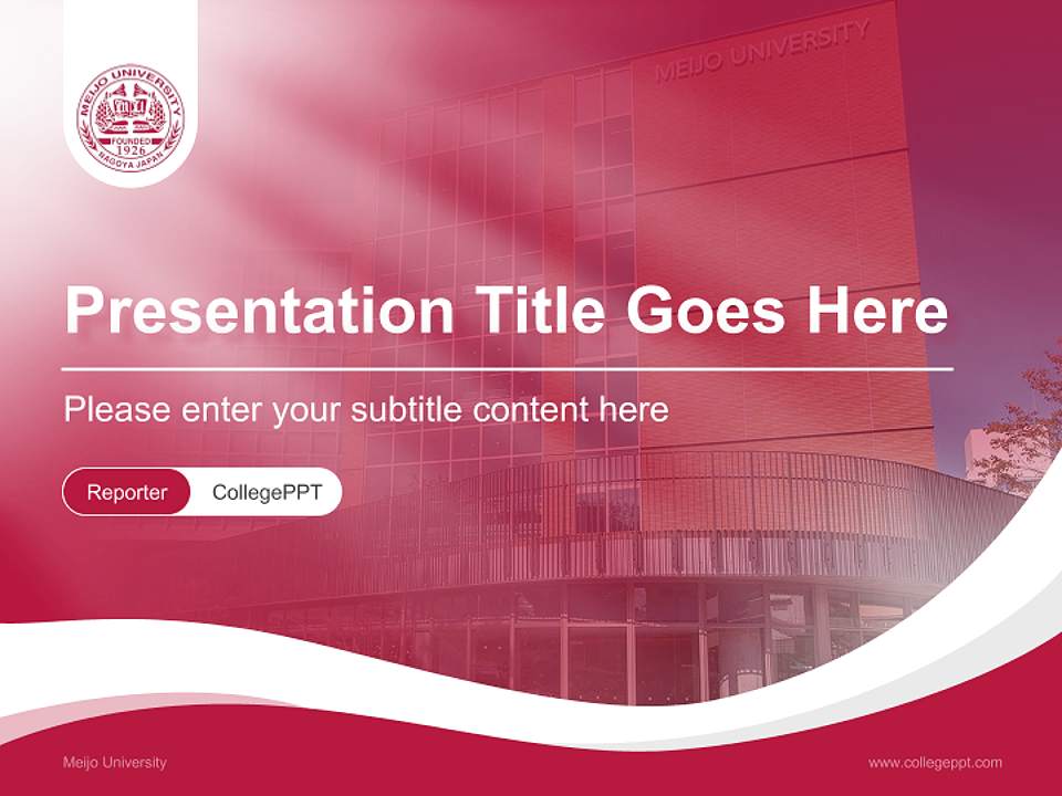 Meijo University Lecture Sharing and Networking Event PPT Template4:3 ratio PPT effect preview image4