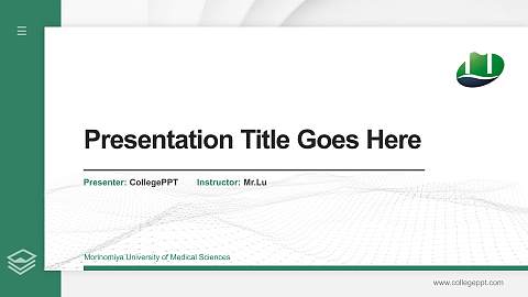Morinomiya University of Medical Sciences Thesis Proposal/Graduation Defense PPT Template