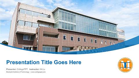 Maebashi Institute of Technology Course/Courseware Creation PPT Template
