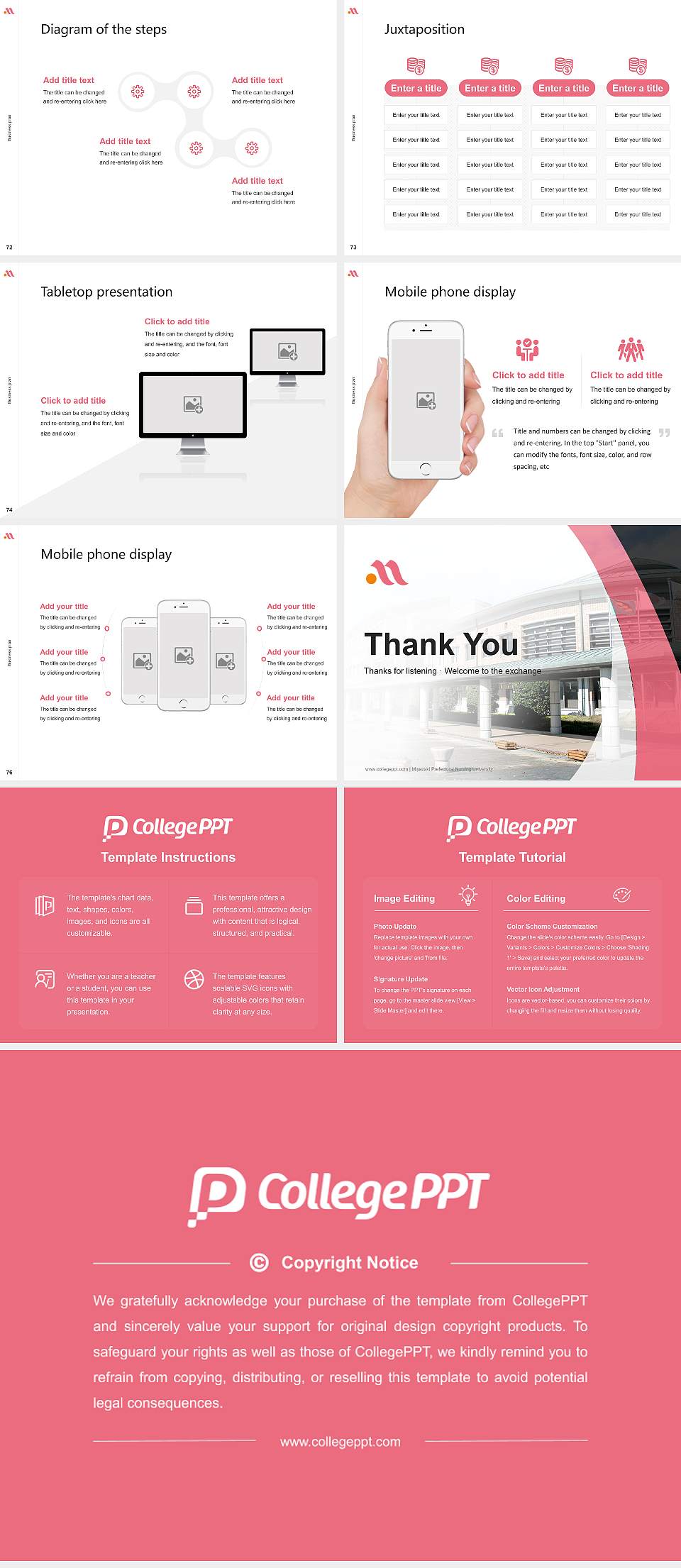 Miyazaki Prefectural Nursing University Competition/Entrepreneurship Contest PPT Template4:3 ratio PPT effect preview image9