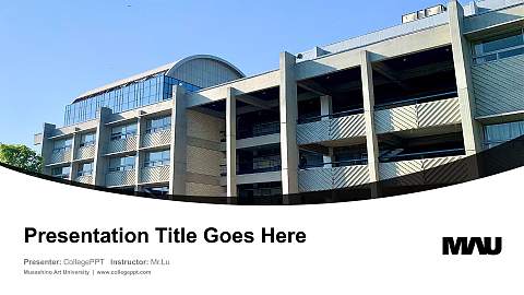 Musashino Art University Course/Courseware Creation PPT Template