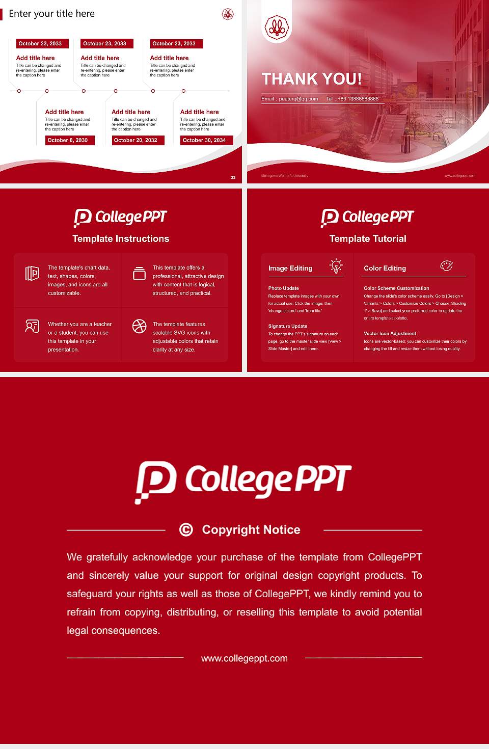 Mukogawa Women’s University Lecture Sharing and Networking Event PPT Template4:3 ratio PPT effect preview image4