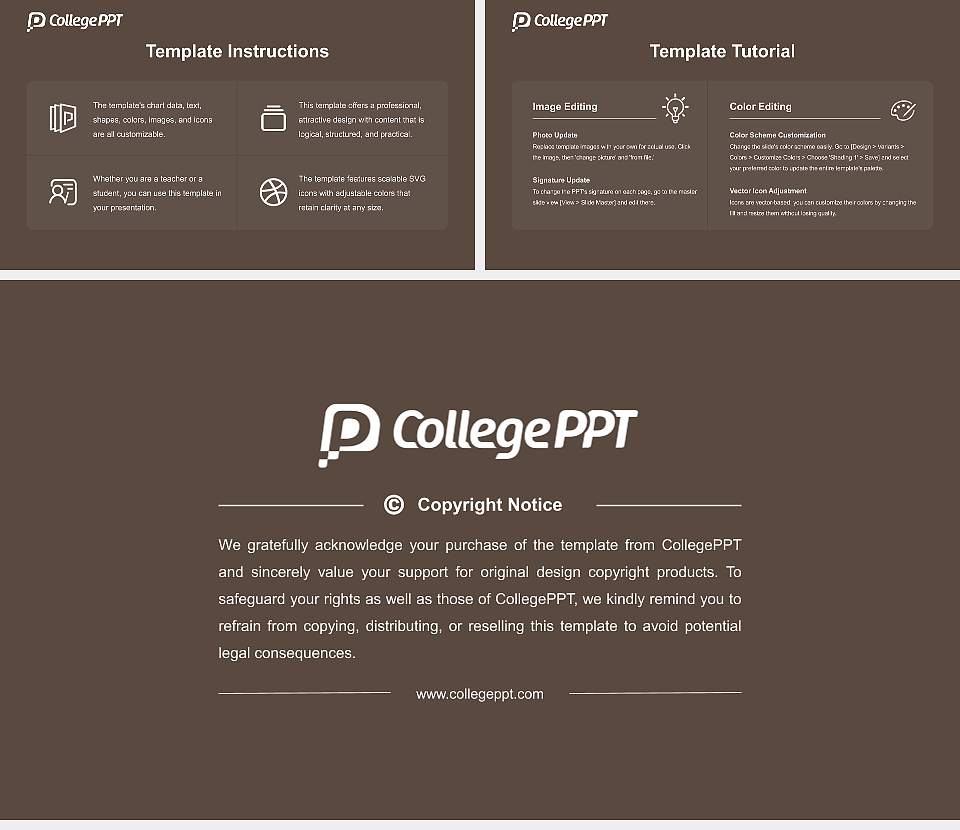 Minobusan University Course/Courseware Creation PPT Template16:9 ratio PPT effect preview image5