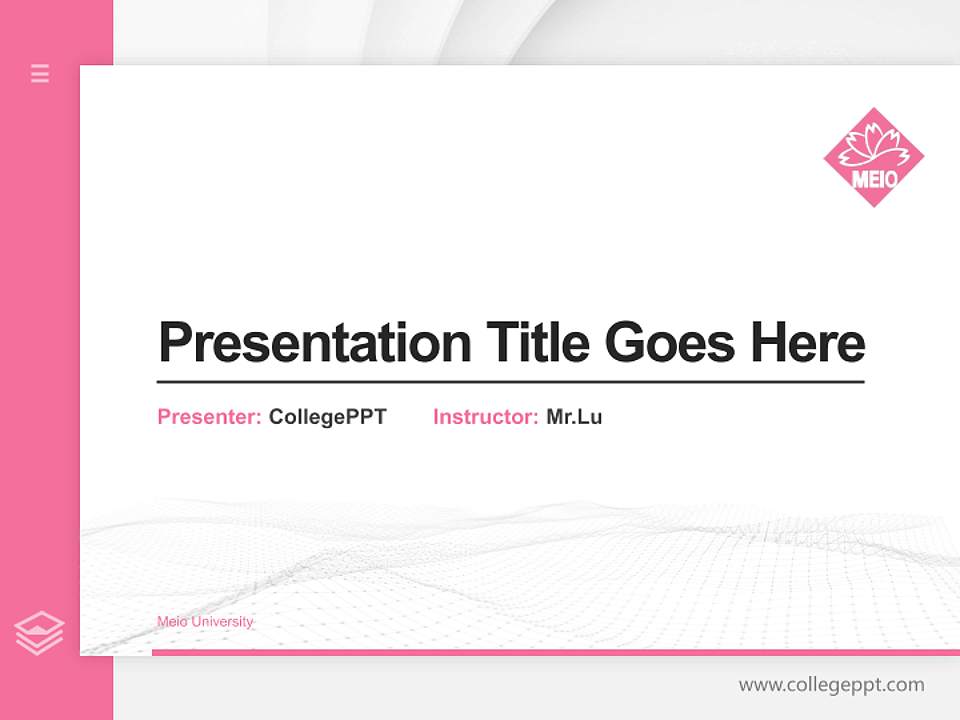 Meio University Thesis Proposal/Graduation Defense PPT Template4:3 ratio PPT effect preview image5