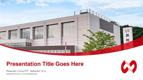 Nagaoka University Course/Courseware Creation PPT Template
