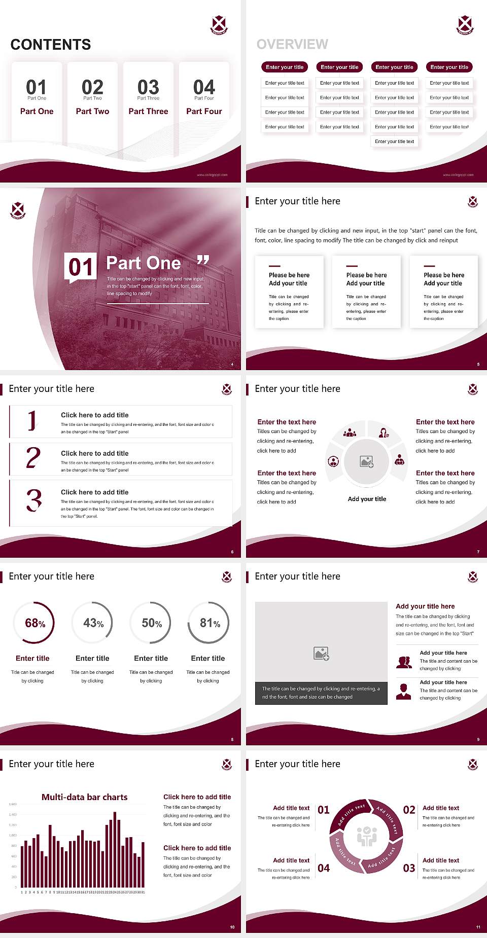 Momoyama Gakuin University Lecture Sharing and Networking Event PPT Template4:3 ratio PPT effect preview image2